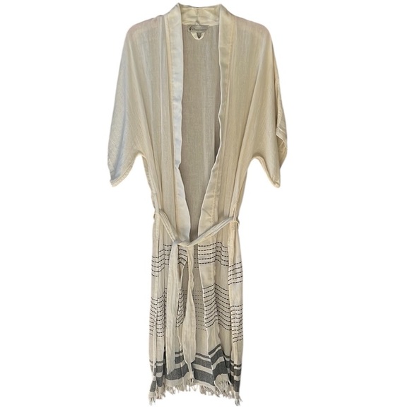 GY Special Collection 100% Cotton Turkey Lightweight Kimono Robe One Size - Picture 9 of 9